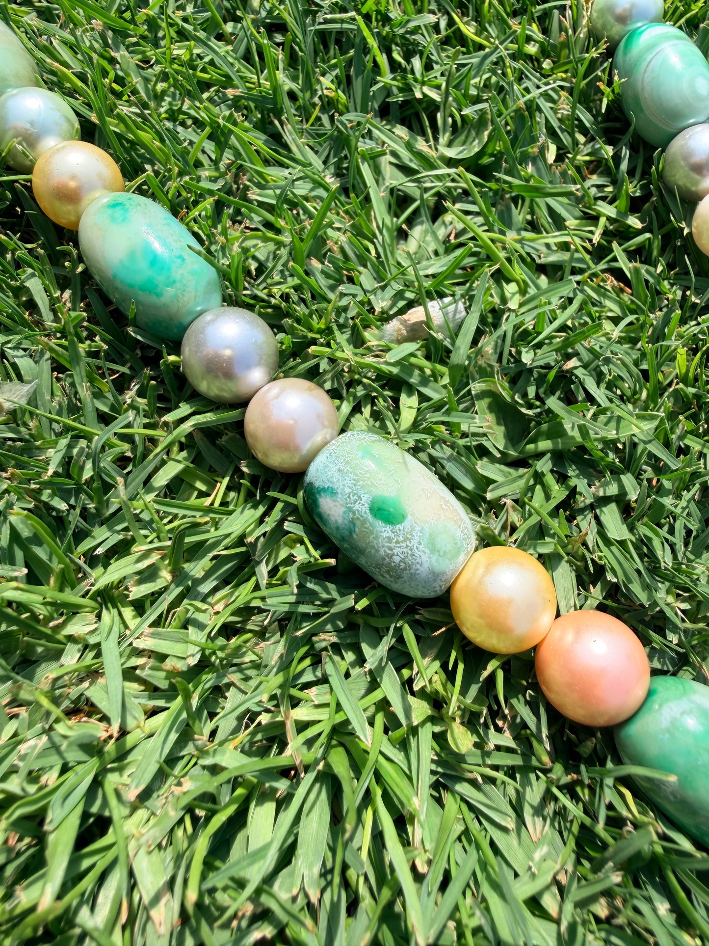 Green pearl, Mermaid Necklace